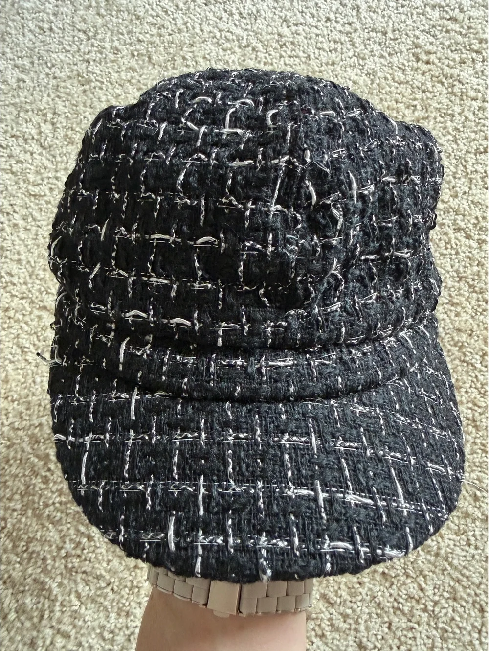 NWT Madd Hatter, black & white hat